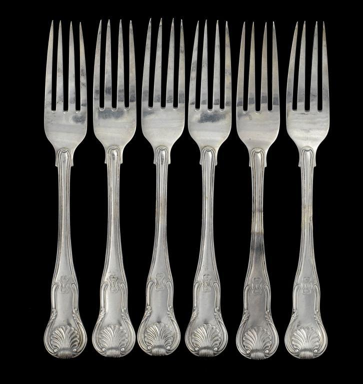 A SET OF SIX GEORGE IV TABLE