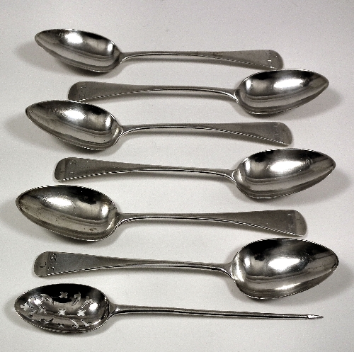 A set of six George IV silver Old