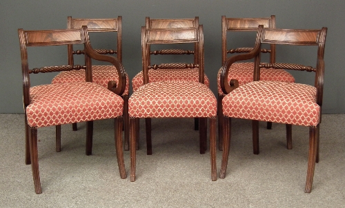 A set of six George III mahogany