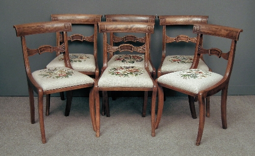 A set of six George IV mahogany