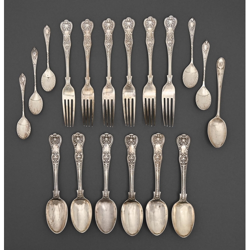 A set of six George VI silver
