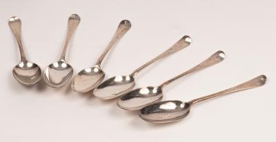 A set of six George II Hanoverian