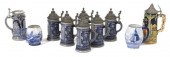 A Set of Six German Salt-Glaze