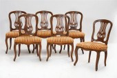 A SET OF SIX ITALIAN STAINED W