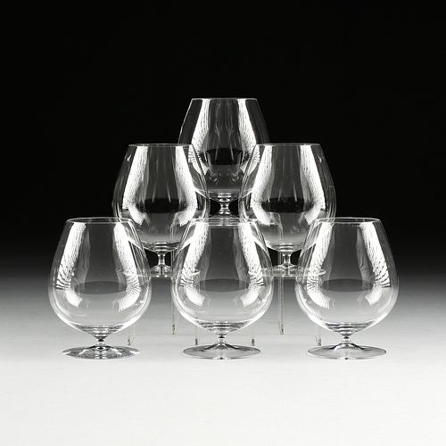 A SET OF SIX LOBMEYR BRANDY SNIFTER