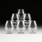A SET OF SIX LOBMEYR BRANDY SN