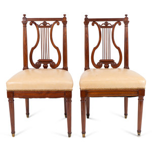 A Set of Six Louis XVI Mahogany