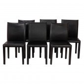 A SET OF SIX MARIA YEE LEATHER