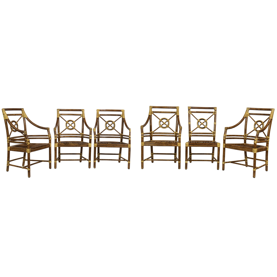A SET OF SIX MCGUIRE SAN