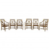 A SET OF SIX MCGUIRE SAN FRANC
