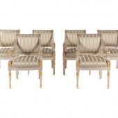 A Set of Six Neoclassical Carv