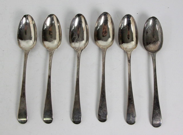 A set of six old English pattern