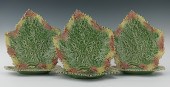 A Set of Six Portugese Leaf Sh