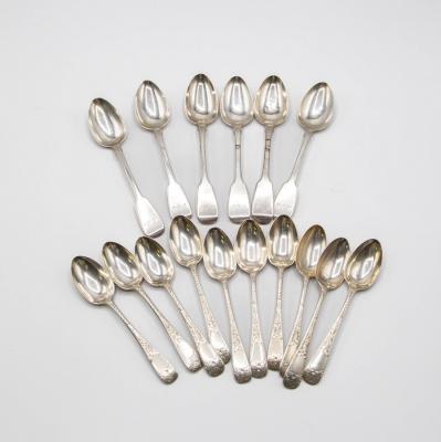 A set of six provincial silver