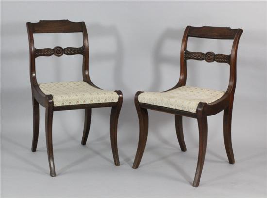 A set of six Regency mahogany