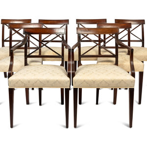 A Set of Six Regency Style Mahogany