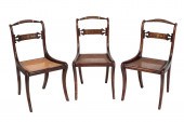 A SET OF SIX REGENCY GRAINED R