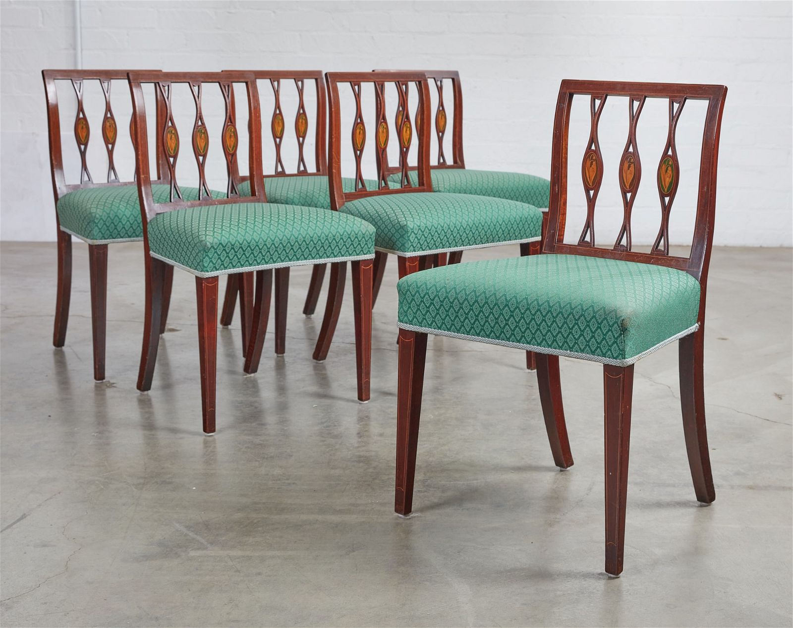 A SET OF SIX SHERATON STYLE