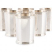 A Set of Six Silver Julep Cups