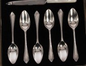 A set of six silver grapefruit