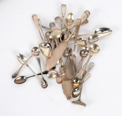 A set of six silver apostle