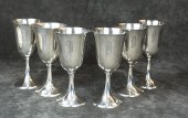 A SET OF SIX STERLING SILVER W