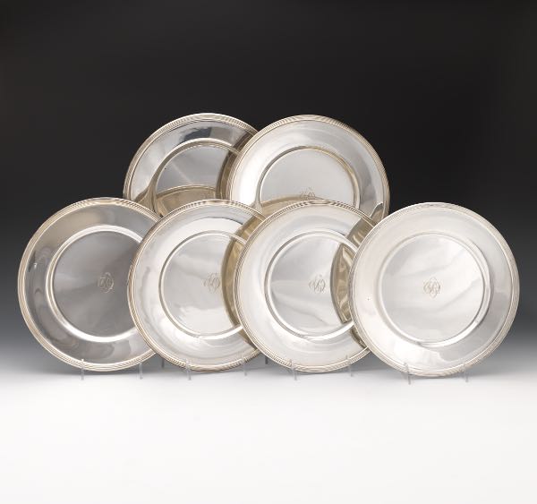 A SET OF SIX STERLING SILVER