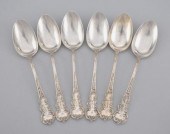 A Set of Six Sterling Silver S