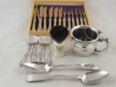 A set of six Swiss silver ice