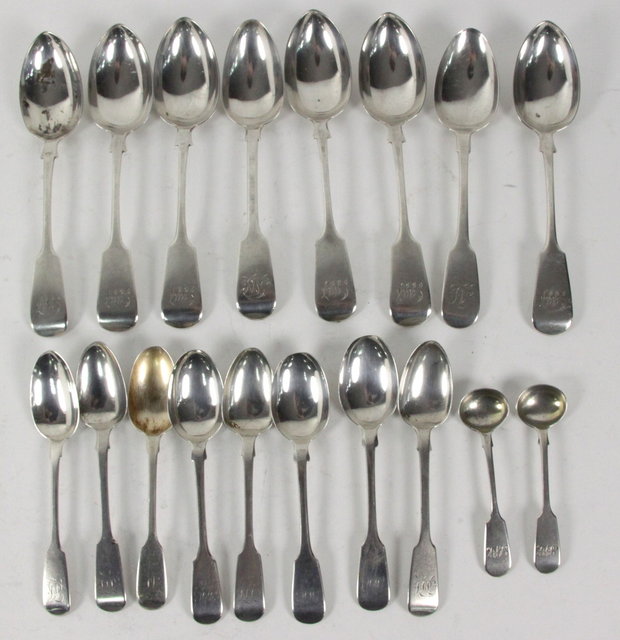 A set of six Victorian silver
