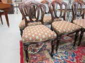 A SET OF SIX VICTORIAN MAHOGAN