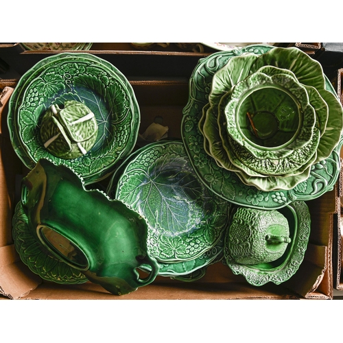 A set of six Wedgwood majolica