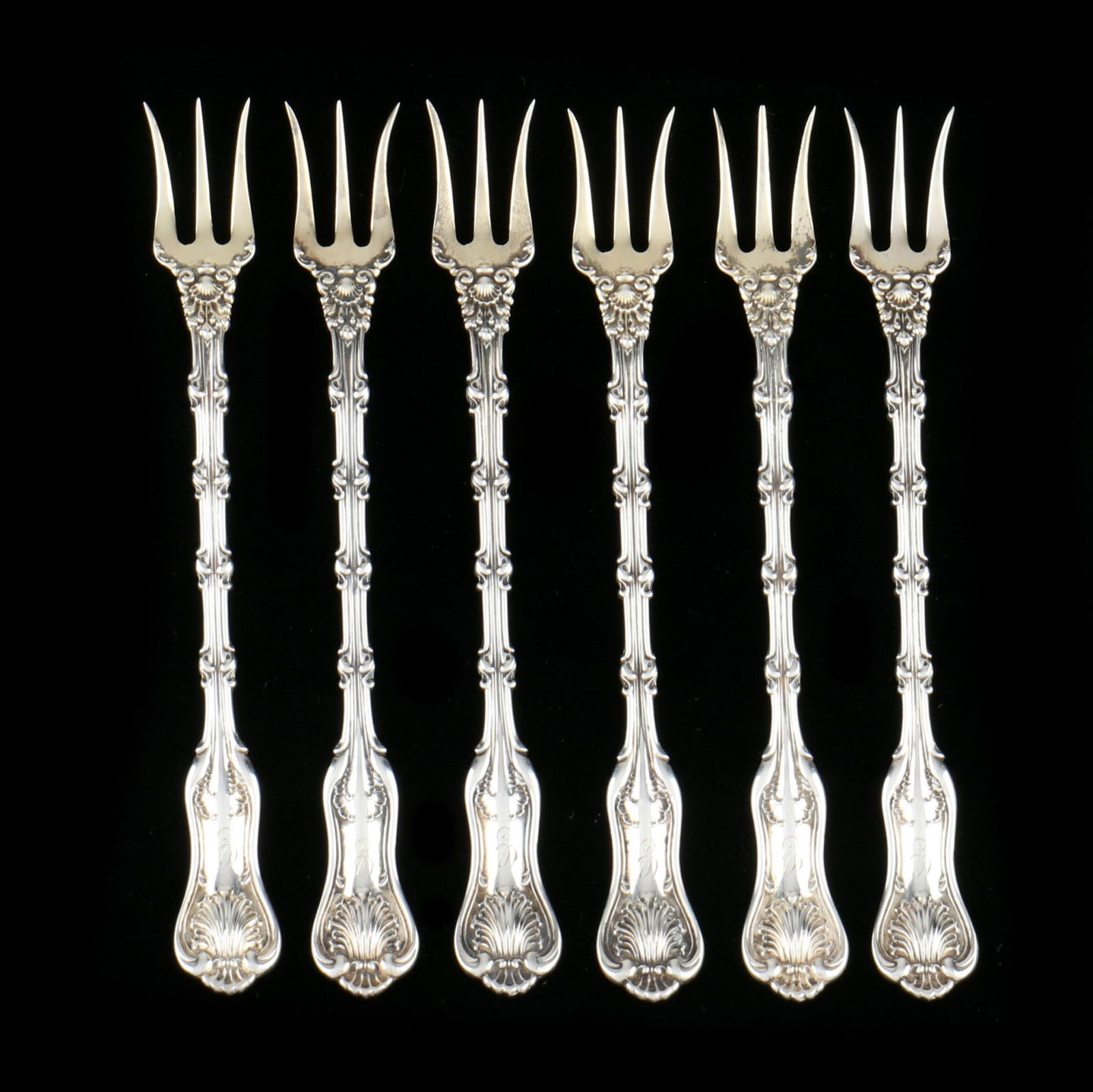 A SET OF SIX WHITING  IMPERIAL