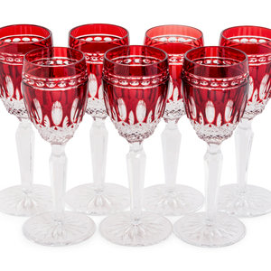 A Set of Sixteen Waterford Red