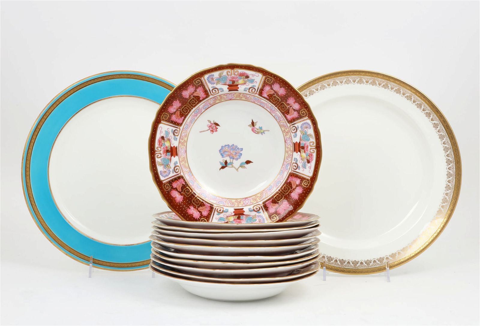 A SET OF STAFFORDSHIRE SOUP