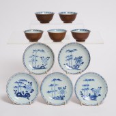 A Set of Ten 'Batavian' Blue a