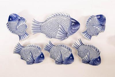A set of ten Japanese Arita style