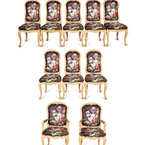 A Set of Ten Louis XV Style