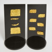 A Set of Ten Ordos Repoussé Go