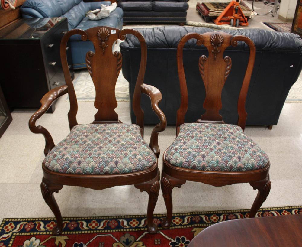 A SET OF TEN QUEEN ANNE STYLE