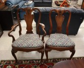 A SET OF TEN QUEEN ANNE STYLE