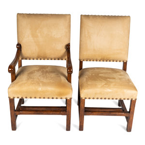 A Set of Ten Rouleau  Walnut Dining