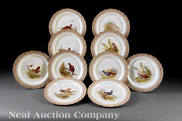 A Set of Ten Royal Worcester