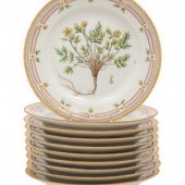A Set of Ten Royal Copenhagen