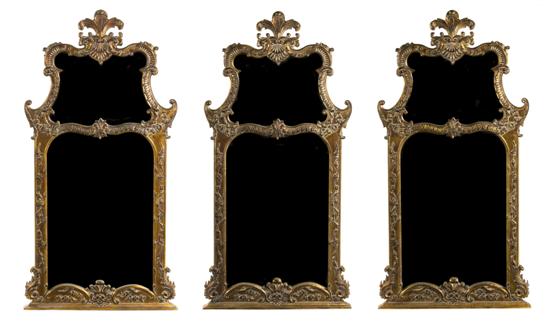A Set of Three Contemporary Gilt