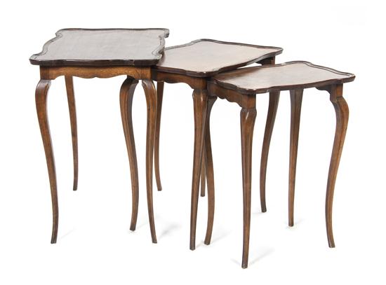 *A Set of Three English Mahogany