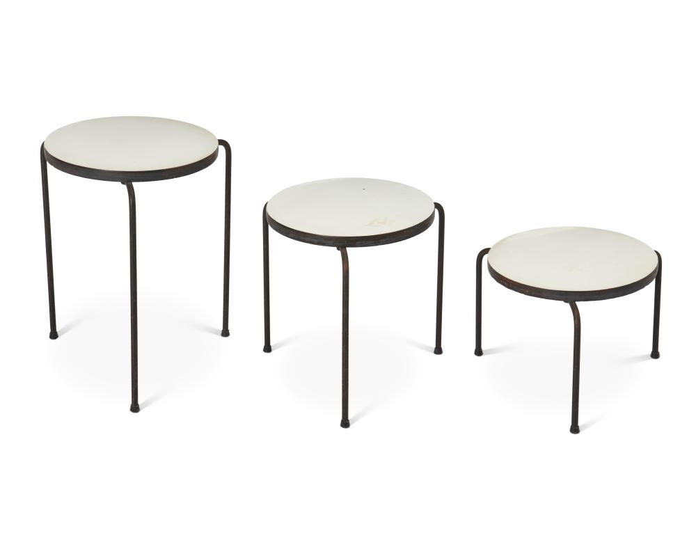A SET OF THREE FRITZ HANSEN-STYLE
