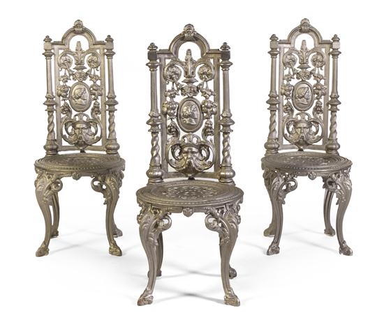 *A Set of Three Victorian Cast Iron