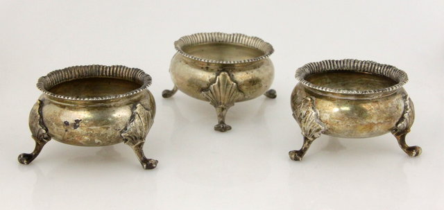 A set of three Victorian silver