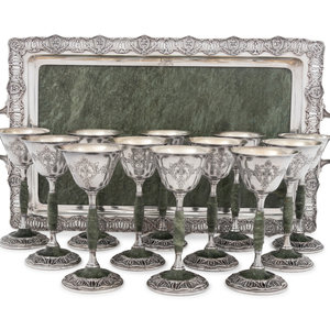A Set of Twelve American Silver and